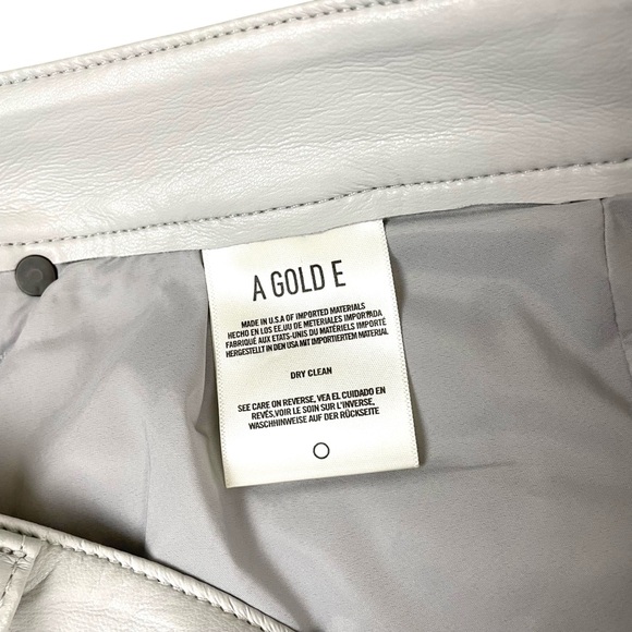 AGOLDE Recycled Leather Relaxed Boot Wisp White Sz 27 - Picture 10 of 16